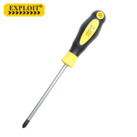 开拓(EXPLOIT)PH0-PH3台湾制造十字螺丝刀 222870 PH2x100mm 十个装