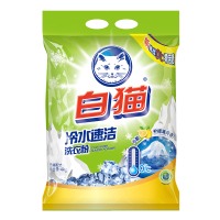白猫 冷水速洁无磷洗衣粉4000g