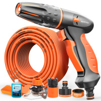 亿力 YILI 洗车水枪高压家用洗车工具浇花园艺水枪 飞豹15米水管套装
