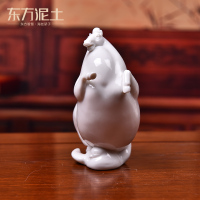 东方泥土 德化白瓷雕塑艺术品 桌面摆设陶瓷装饰马摆件/马踏飞燕 D49-108B 马踏飞燕/唐马造型