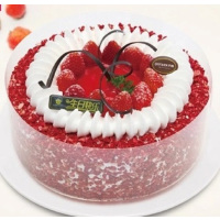 丹香蛋糕草莓旋风 8英寸水果蛋糕 丹香