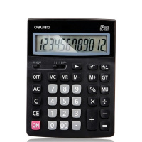 得力(deli)1512A桌面计算器(黑)(台) 1个装
