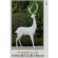 乐采优品_玻璃钢雕塑_麋鹿摆件_园林小品景观道具