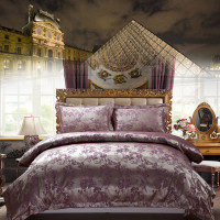 博洋 塞纳庄园 涤棉提花 四件套 被套220*240cm 床单270*240cm 枕套*2(48*74+4cm)套