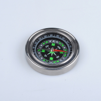 陆战旅 金属便携式罗盘 户外多功能指南针 不锈钢工具教学指北针