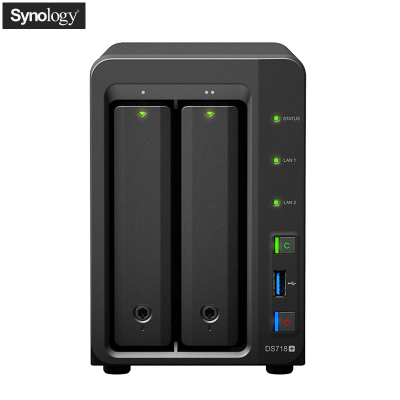 群晖(Synology)DS720+替代DS718+ 2盘位 NAS网络存储服务器 (无内置硬盘)