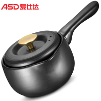 爱仕达(ASD) 陶瓷煲 1.6L聚味砂锅奶煲汤锅砂煲养生煲RXC16C2WG 可作煎药砂锅中药锅