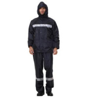 安大叔 反光雨衣,深蓝色,S码