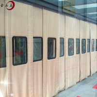 金立美 透明小开窗 金色皮革门帘(含附件 ) 2600mm*700mm (单位:片)