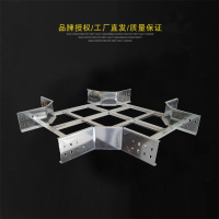 虹汇 (XQJ-T-04-10-3)镀锌 梯级式桥架水平四通