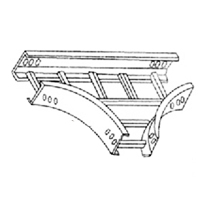 虹汇 (XQJ-LQJ--03A-153)铝合金 梯级桥架水平三通