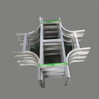 虹汇 (XQJ-LQJ--04A-63)铝合金 梯级桥架水平四通