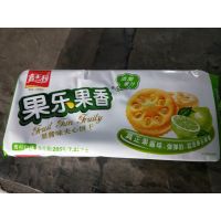 嘉士利果乐果香青柠果酱味夹心饼干205g