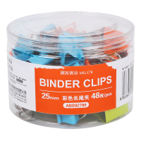 晨光(M-G)ABS92799 彩色长尾夹金属票夹燕尾夹25mm 48个/盒 10盒装