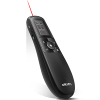 得力（deli）2801G 可充电 绿光便携式翻页笔/PPT翻页笔/激光翻页笔/无线演示器 黑