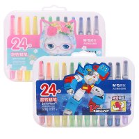 晨光(M-G)AGMX4306卡通旋转绘画蜡笔油画棒24色/盒 外观随机