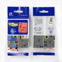 普贴 6mm 红底黑字色带 TZ5-411 (单位:盒)