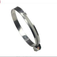 不锈钢卡箍管箍管夹抱箍喉箍 带宽十字螺杆 232-254mm 50个装