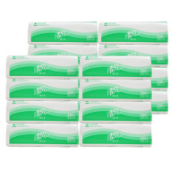 清风 擦手纸单层三折200抽