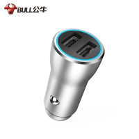 公牛车载充电器 大巴客车货车卡车工程大车点烟器USB一拖二汽车充