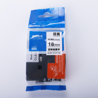欣格18mm 透明底黑字色带 RD-BR TZ141P ( 单位:盒)