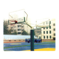 奥强地埋方管双臂篮球架HY-1014