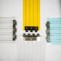 金立美 浅蓝条纹 塑料门帘(含附件 ) 1.3mm*2600mm*200mm (单位:片)