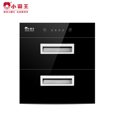小霸王DS2001消毒柜嵌入式家用 二星级大容量100L碗筷高温消毒柜杀菌镶嵌特价 臭氧紫外线消毒碗柜