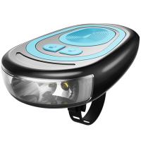 探露夜骑自行车前灯喇叭灯可充电强光手电筒山地车骑行装备配件