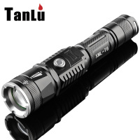 探露 强光手电筒充电t6变焦远射led户外骑行手电筒带USB