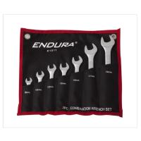 7件碳钢凸筋两用扳手梅花呆头开口工具套装正品