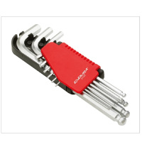 五金工具9件套公制加长球形手动内六角扳手组套