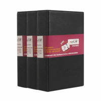华杰 PVC皮面 黑色 180卡 名片册 VH180 (单位:本)