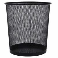 晨光办公纸篓 家用垃圾桶 金属网状废纸篓垃圾桶 垃圾筐 垃圾篮小号垃圾桶一个装黑色 ALJ99402