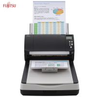 富士通(Fujitsu)Fi-7260扫描仪A4高速双面自动进纸 平板+馈纸式扫描仪灰黑色
