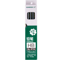 三木(SUNWOOD)10支装 HB 绿色 六角铅笔 5718 (盒)