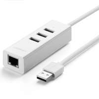 绿联 30299 分线器 白色 单位:个(JL)