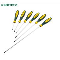 世达 SATA 63608 G系列三色柄十字形螺丝批 进口螺丝刀#0x80mm