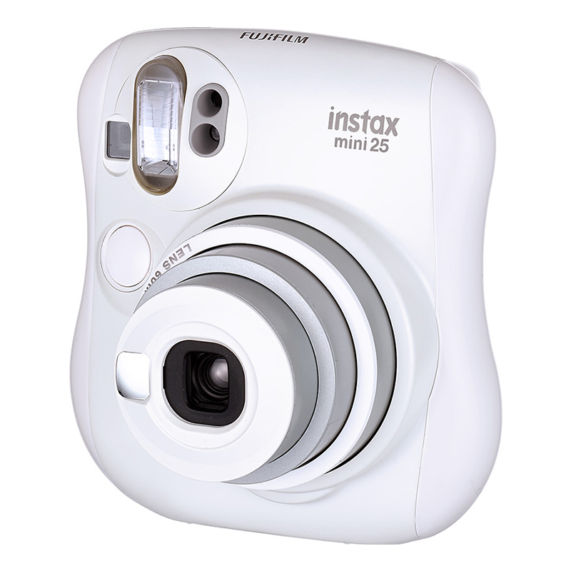 富士（FUJIFILM）INSTAX 一次成像相机立拍立得 mini25相机 白色 实用套餐 （含20张胶片）