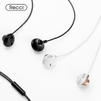 锐思Recci 数码配件聆音动圈双耳有线耳机手机线控 REW-E01