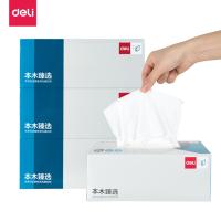 得力(deli)抽取式卫生用纸[3盒装]盒装抽取式面巾(2层/200抽)