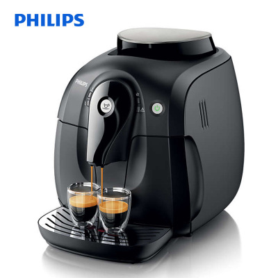 飞利浦(Philips)咖啡机 HD8650/07 全自动意式咖啡豆研磨机磨粉机 塑料机身 滴漏式现磨煮 黑色