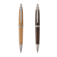 三菱(Uni)木材笔杆签字笔 橡木圆珠笔油性笔 SS-1015棕色 PURE MALT书写流畅 握感舒适 礼盒装