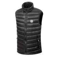 江苏苏宁足球俱乐部鹅绒马夹-黑色