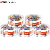 齐心(COMIX)B3509彩色回形针 29mm曲别针回纹别针 异形针 万字夹 回形针 盒