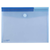 齐心 A1769-X 办公必备 粉彩粘扣袋 A4 蓝色