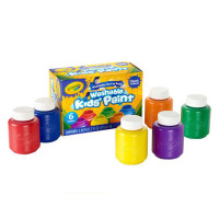 绘儿乐crayola 创意玩具6色可水洗手指画绘画颜料涂鸦颜料安全环保54-1204