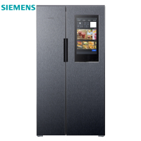 西门子(SIEMENS) BCD-593W(KA92NP49TI) 593升在线购物 家居互联 对开门冰箱(曜钢黑)