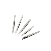 史丹利Stanley 弯头短镊子118mm&94-516-23