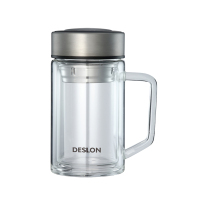 DESLON德世朗水悦生活玻璃办公杯DSYB-450(450ml)